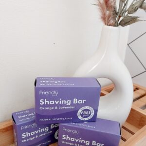 friendly soap orange and lavender shaving soap