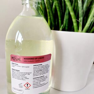 miniml refills eco washing up liquid in reusable bottle