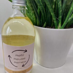 miniml refills nutty almond floor cleaner in glass bottle with aluminium lid
