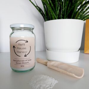 reusable jar of natural bleach