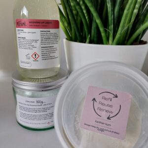 nancy birtwhistle pure magic gel set with xanthan gum, washing up liquid and citric acid
