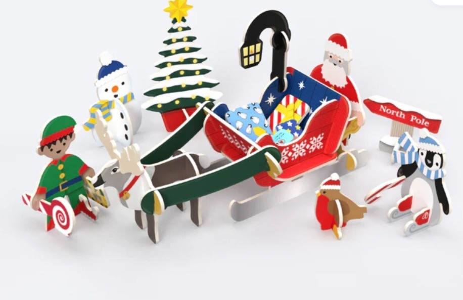 Playpress Santa's Sleigh Pop Up Playset
