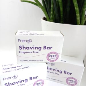 friendly soap fragrance free shaving bar in cardboard case