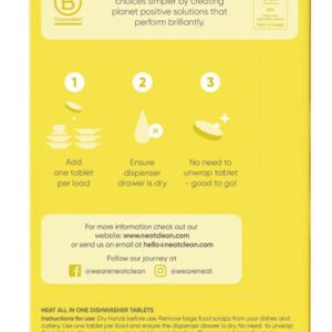 neat all in one dishwasher tablets instructions to use