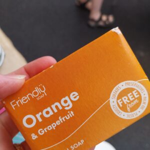 Friendly Soap Orange and Grapefruit Bar 95g -damaged corners